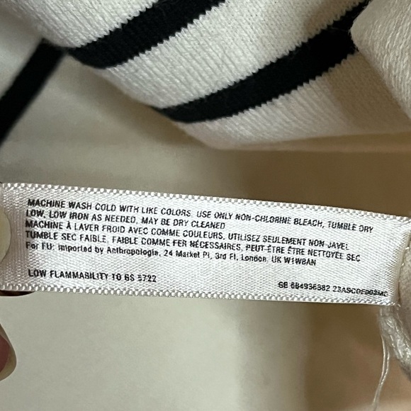 AlliHop Black & White Striped Sleeveless Knit Shift Dress Size M - Picture 4 of 12